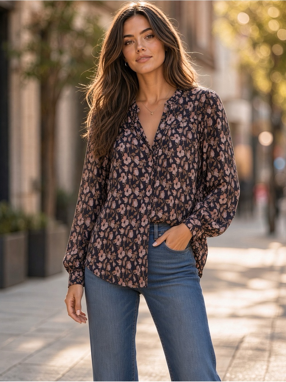NWT Chelsea & Theodore Blouse